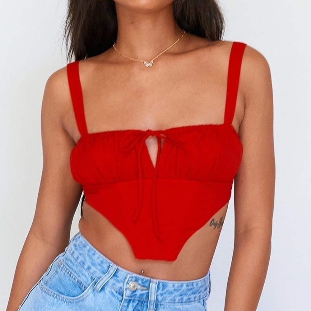 PRINCESS POLLY Hanna Top In Red